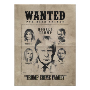 Poster Recherché : Famille Trump Crime
