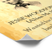 Poster Recherché Jesse James Wild West USA (Coin)