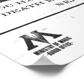 Poster Recherché Lucius Malfoy (Coin)