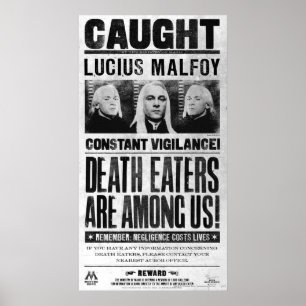 Poster Recherché Lucius Malfoy
