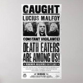 Poster Recherché Lucius Malfoy