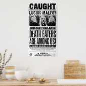 Poster Recherché Lucius Malfoy (Cuisine)