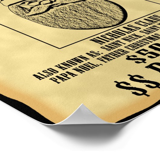 Poster Recherché - Père Noël (Coin)