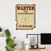 Poster Recherché pour Cattle Rustlin (Bureau à domicile)
