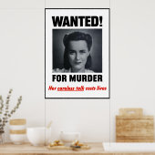 Poster Recherché Pour Meurtre — Bordure (Cuisine)