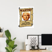 Poster Recherché pour trahison, espionnage, Obstruction à (Bureau à domicile)