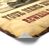 Poster Recherché | Vintage Wild West Modèle photo (Coin)