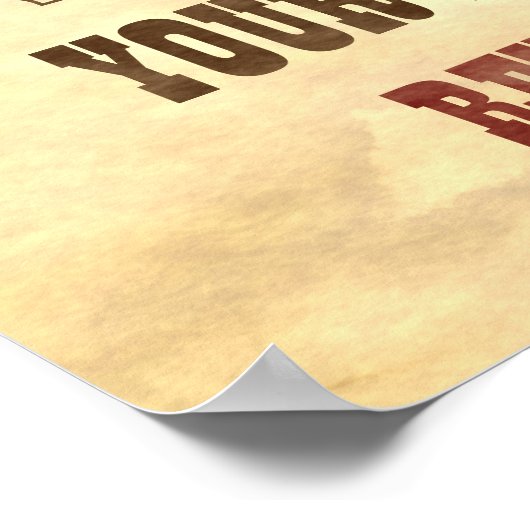 Poster Recherché | Wild West Modèle photo (Coin)