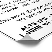 Poster Rechercher des écritures en blanc avec script noir (Coin)
