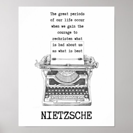 Poster Rechristen what is BAD as the BEST quote Nietzsche (Devant)