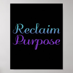 Poster Reclaim Objectif Prévention du suicide Dépression