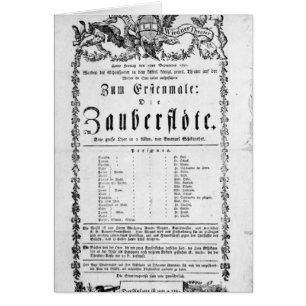 Poster reclame van "The Magic Flute"