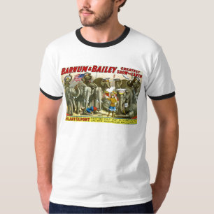 Poster reclame voor Barnum en Bailey Elephants T-shirt