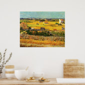 Poster Récolte à La Crau - van Gogh (Cuisine)