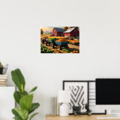 Poster Récolte à la ferme (Bureau à domicile)