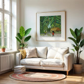 Poster Récolte de bananes