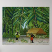 Poster Récolte de bananes (Devant)