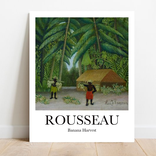 Poster Récolte de bananes par Henri Rousseau