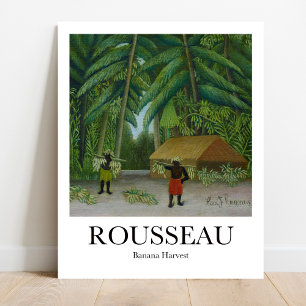 Poster Récolte de bananes par Henri Rousseau