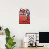 Poster Récolte de canneberges - Bandon, Oregon (Bureau à domicile)