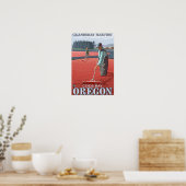 Poster Récolte de canneberges - Coos Bay, Oregon (Cuisine)