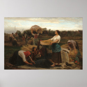 Poster Récolte de colza - Jules Breton Fine Art