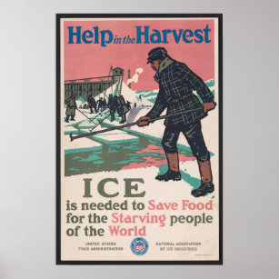 Poster Récolte de glace