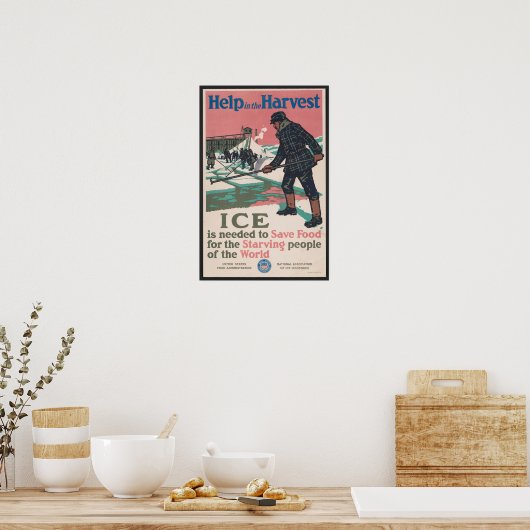 Poster Récolte de glace (Cuisine)