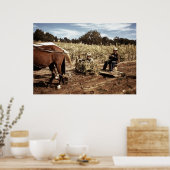 Poster Récolte de maïs : 1940 (Cuisine)