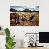 Poster Récolte de maïs : 1940 (Bureau à domicile)