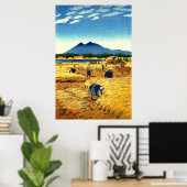 Poster Récolte de riz Shiro Kasamatsu 1953 (Bureau à domicile)