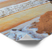 Poster Récolte de sel à Maras, Pérou (Coin)