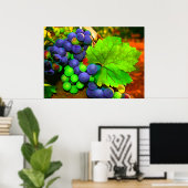 Poster Récolte des raisins (Bureau à domicile)