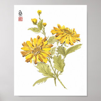 Poster Récolte dorée