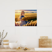 Poster Récolte du matin : Champs d'Anime (Cuisine)