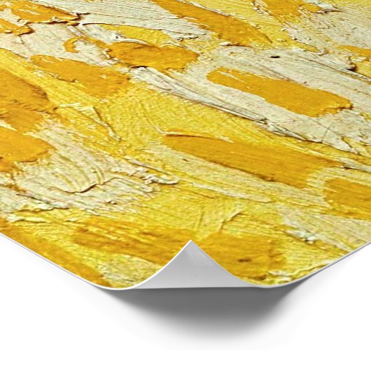 Poster Récolte en Provence par Vincent Van Gogh (Coin)