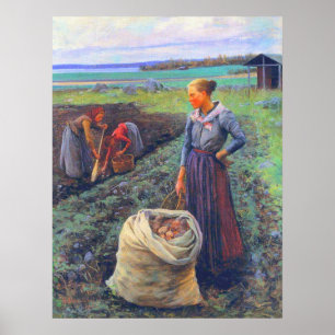 Poster Récolteurs de pommes de terre Elin Danielson‑Gambo