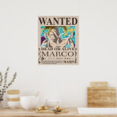 Poster Recompensa Marco One Piece (Cuisine)
