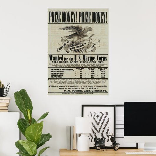 Poster Récompense ! (Bureau à domicile)