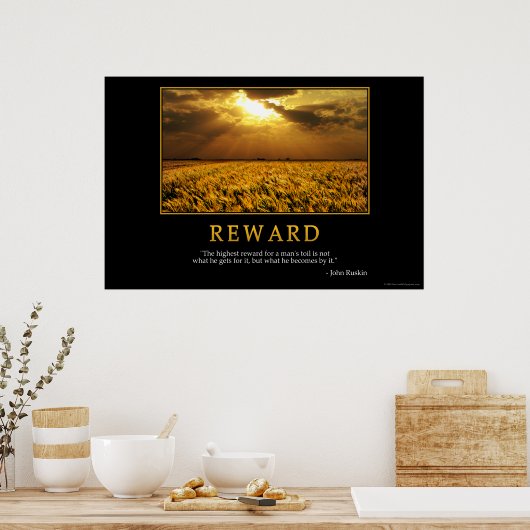 Poster Récompense (Cuisine)