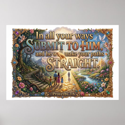 Poster Reconnaissez Dieu dans toutes vos voies toujours (Devant)