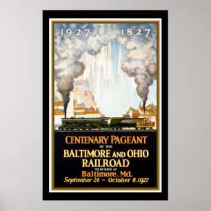Poster Reconstitution historique de centenaire de chemin
