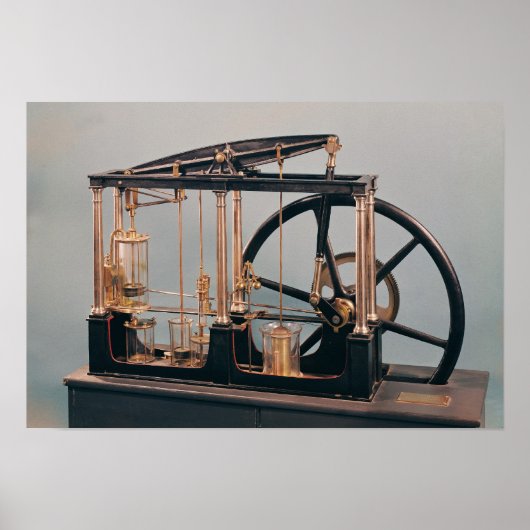Poster Reconstruction du moteur à vapeur de James Watt (Devant)