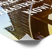 Poster Reconstruire l’infrastructure de l’Amérique mainte (Coin)