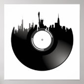 Poster Record de vinyle de New York (Devant)