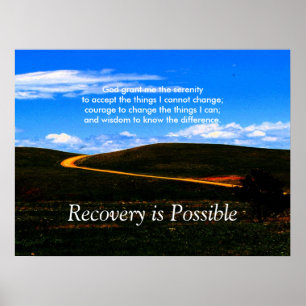 Poster Recovery is Possible poster/Motivational