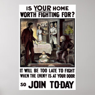 Poster Recrutement militaire irlandais de la Première Gue