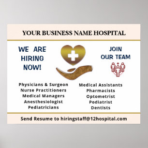 Poster Recruter maintenant Aide Employés Recherchés Perso