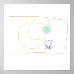Poster Rectangle incliné