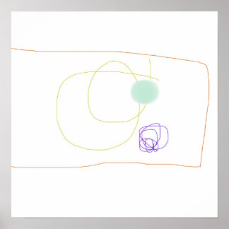 Poster Rectangle incliné
